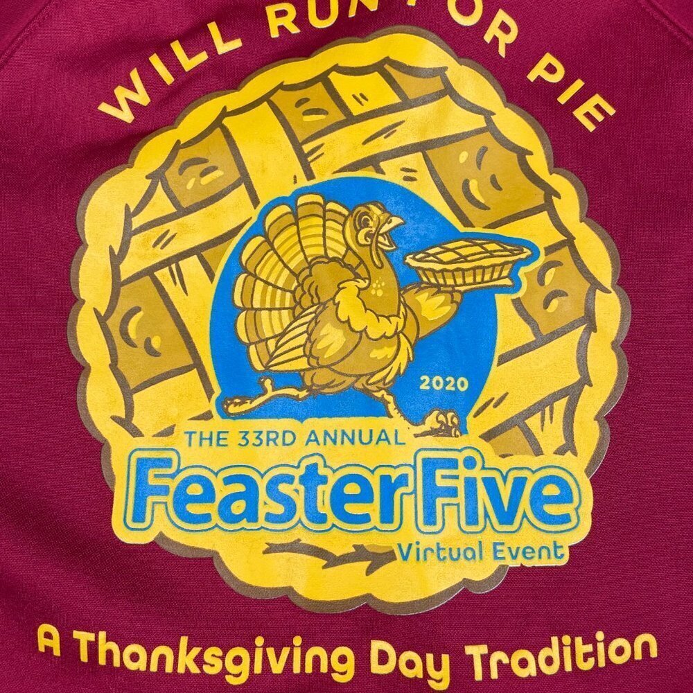 Feaster Five Thanksgiving Race Long Sleeve Fleece Lightweight Jacket Women's XL - Picture 6 of 9